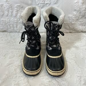 SOREL 1964 PAC NL1494-008 Graphic Design Boots Men's Sz 9 Waterproof Insulated